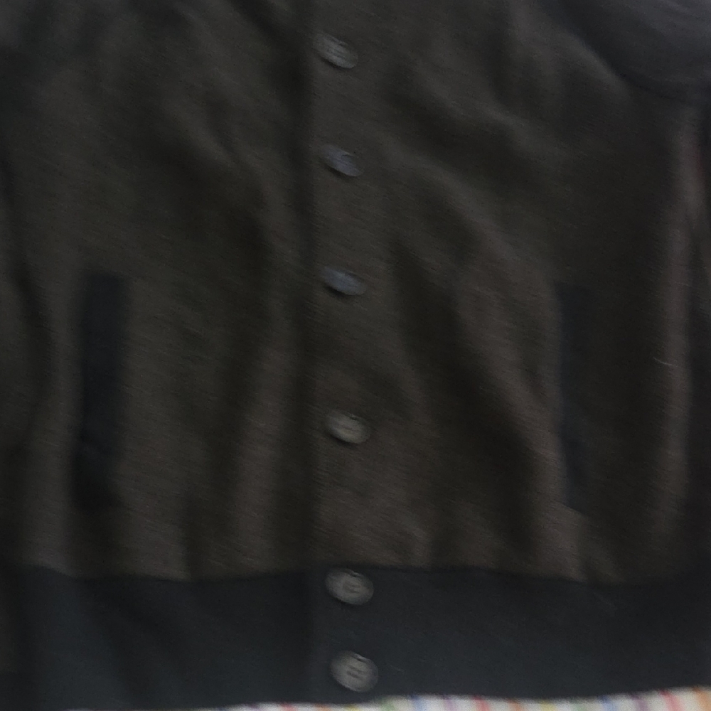 Banana Republic Men's Dark Brown and Black Bomber Jacket - Picture 9 of 14